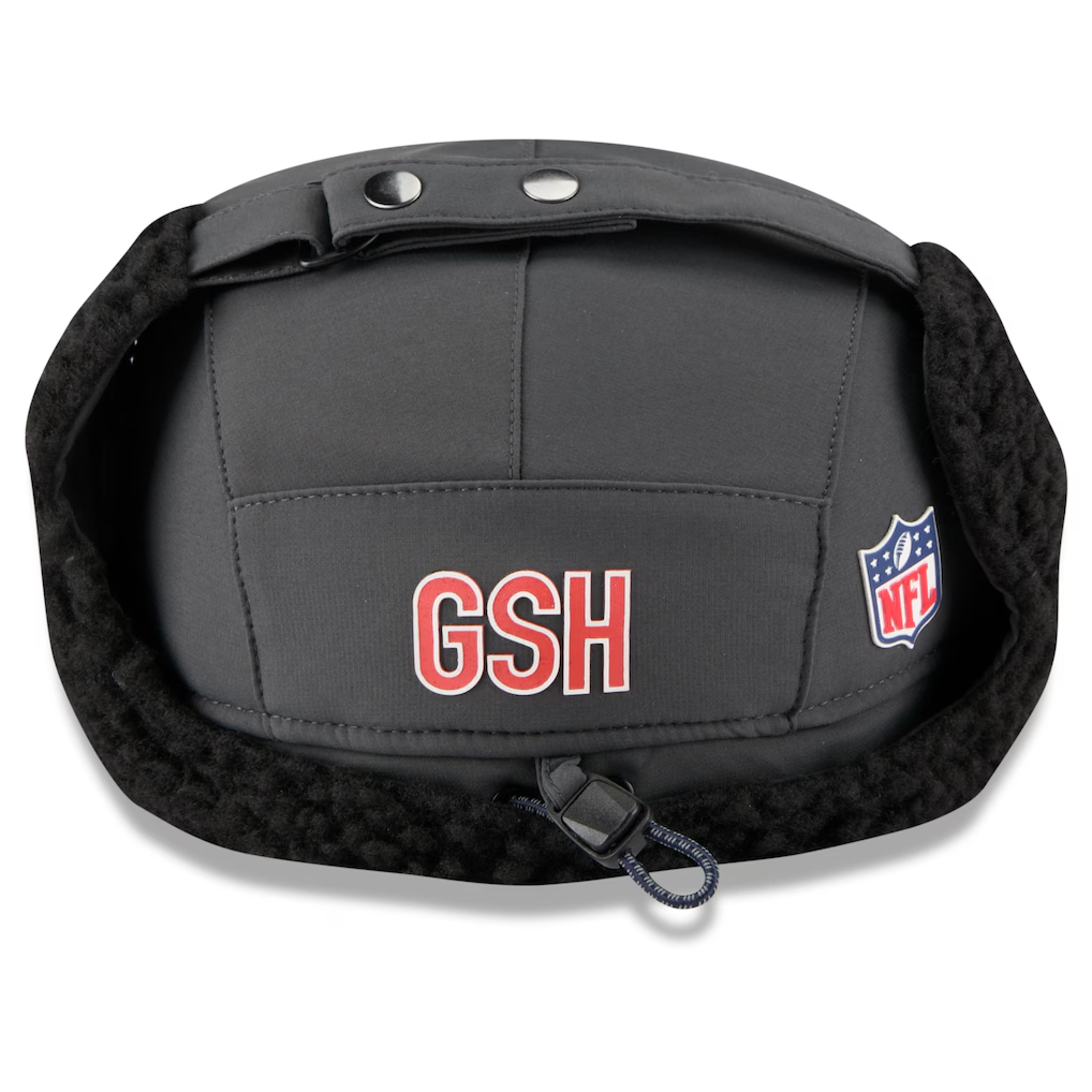 CHICAGO BEARS MEN'S 2025 NFL SIDELINE COLD WEATHER RUNNER DOG EAR ADJUSTABLE HAT - CHARCOAL