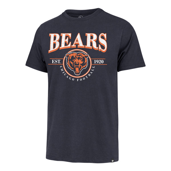 CHICAGO BEARS MEN'S '47 BRAND DELUXIA FRANKLIN T-SHIRT - NAVY