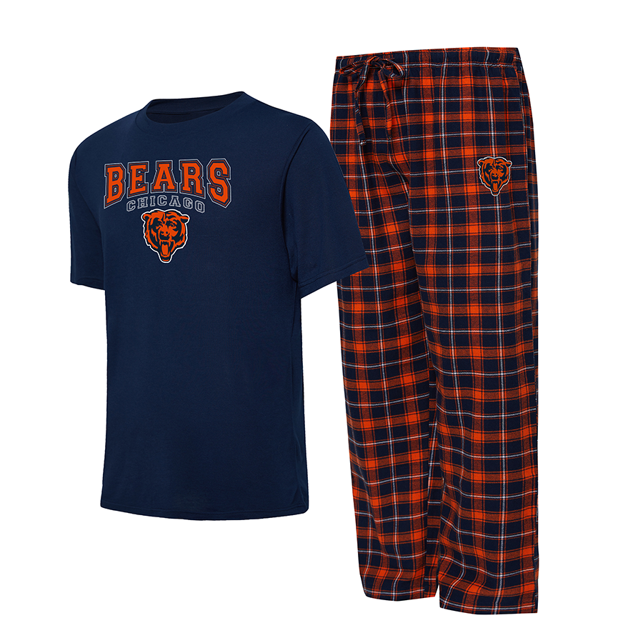 CHICAGO BEARS MEN'S ARTIC T-SHIRT & FLANNEL PANT SET