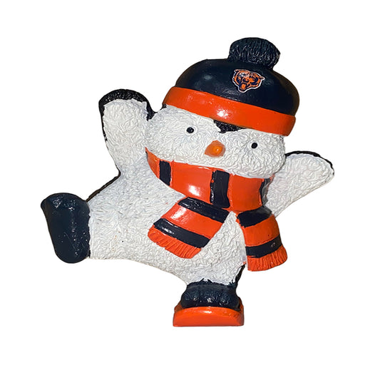 CHICAGO BEARS SNOWBOARDING PENGUIN ORNAMENT