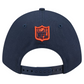 CHICAGO BEARS TEAM COLLECTION 9FORTY M-CROWN SNAPBACK ADJUSTABLE HAT - NAVY