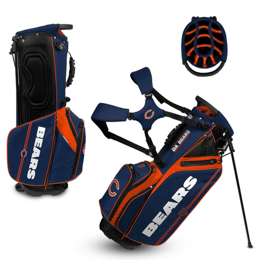 CHICAGO BEARS TEAM EFFORT CADDIE CARRY HYBRID GOLF BAG