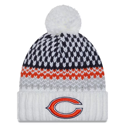 CHICAGO BEARS WOMEN'S 2023 NFL SIDELINE CUFFED KNIT WITH POM - "C"