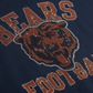 CHICAGO BEARS WOMEN'S FOCO RHINESTONE LOGO OVERSIZED CREW NECK SWEATSHIRT - NAVY