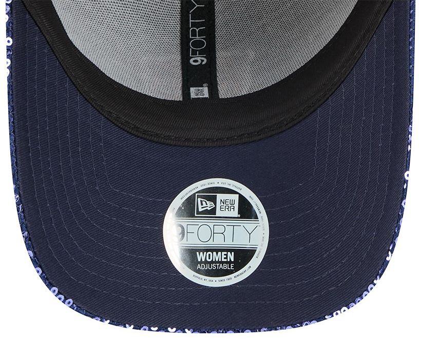 CHICAGO BEARS WOMEN'S SEQUIN 9FORTY ADJUSTABLE HAT - NAVY