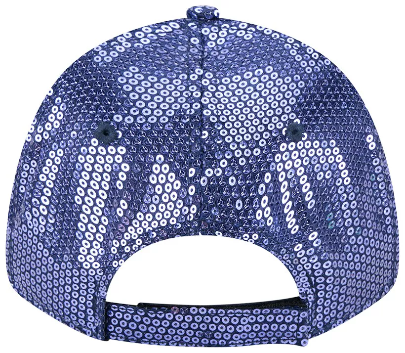 CHICAGO BEARS WOMEN'S SEQUIN 9FORTY ADJUSTABLE HAT - NAVY