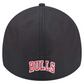 CHICAGO BULLS BLACK NIGHT 39THIRTY FLEX FIT HAT - BLACK
