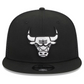 CHICAGO BULLS EVERGREEN TRUCKER 9FIFTY SNAPBACK HAT - BLACK/WHITE