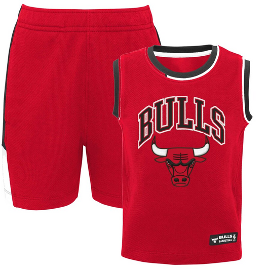 CHICAGO BULLS KIDS ZONE DEFENSE TANK & SHORT SET