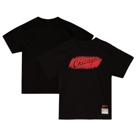 CHICAGO BULLS MEN'S MITCHELL & NESS MONOCHROME T-SHIRT