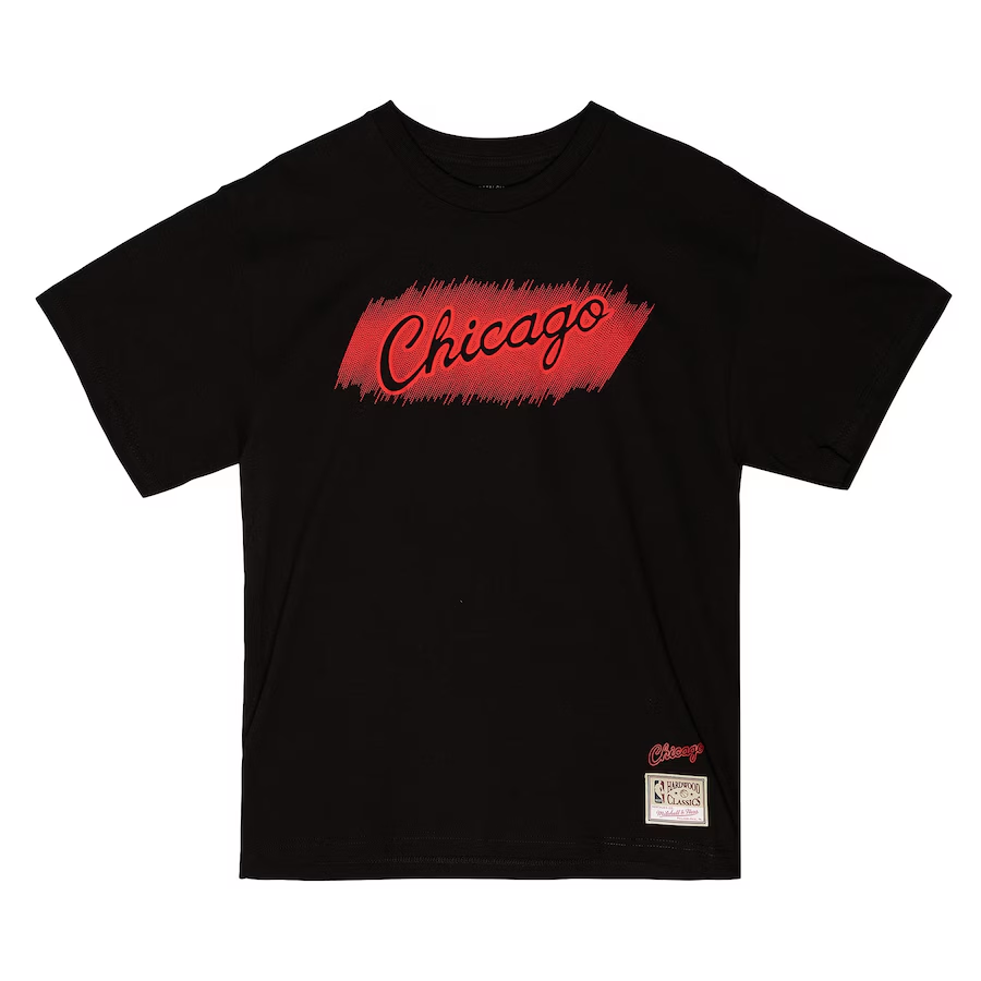CHICAGO BULLS MEN'S MITCHELL & NESS MONOCHROME T-SHIRT