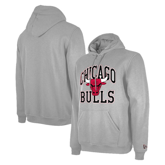 CHICAGO BULLS MEN'S TIP OFF PULLOVER HOODED SWEATSHIRT - GRAY