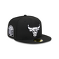 CHICAGO BULLS SIDEPATCH EASTERN CONFERENCE 59FIFTY FITTED HAT - BLACK/ WHITE