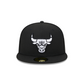 CHICAGO BULLS SIDEPATCH EASTERN CONFERENCE 59FIFTY FITTED HAT - BLACK/ WHITE