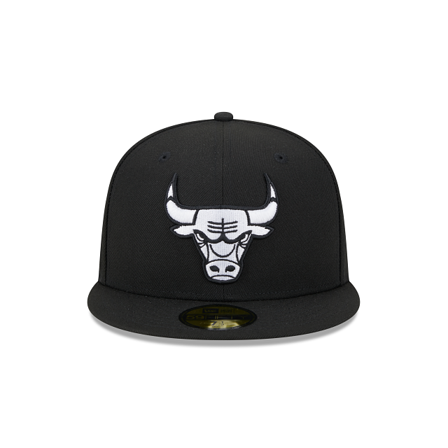 CHICAGO BULLS SIDEPATCH EASTERN CONFERENCE 59FIFTY FITTED HAT - BLACK/ WHITE