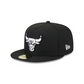 CHICAGO BULLS SIDEPATCH EASTERN CONFERENCE 59FIFTY FITTED HAT - BLACK/ WHITE