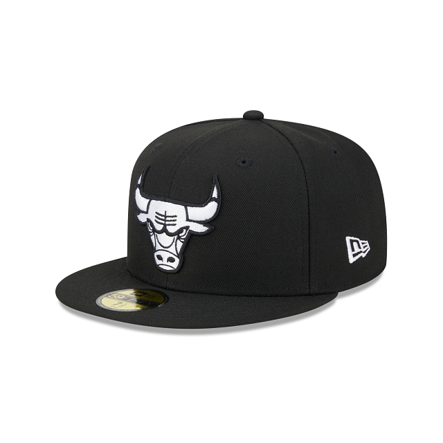 CHICAGO BULLS SIDEPATCH EASTERN CONFERENCE 59FIFTY FITTED HAT - BLACK/ WHITE