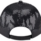 CHICAGO BULLS WOMEN'S SEQUIN 9FORTY ADJUSTABLE HAT - BLACK