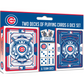 CHICAGO CUBS 2-PACK CARD AND DICE SET