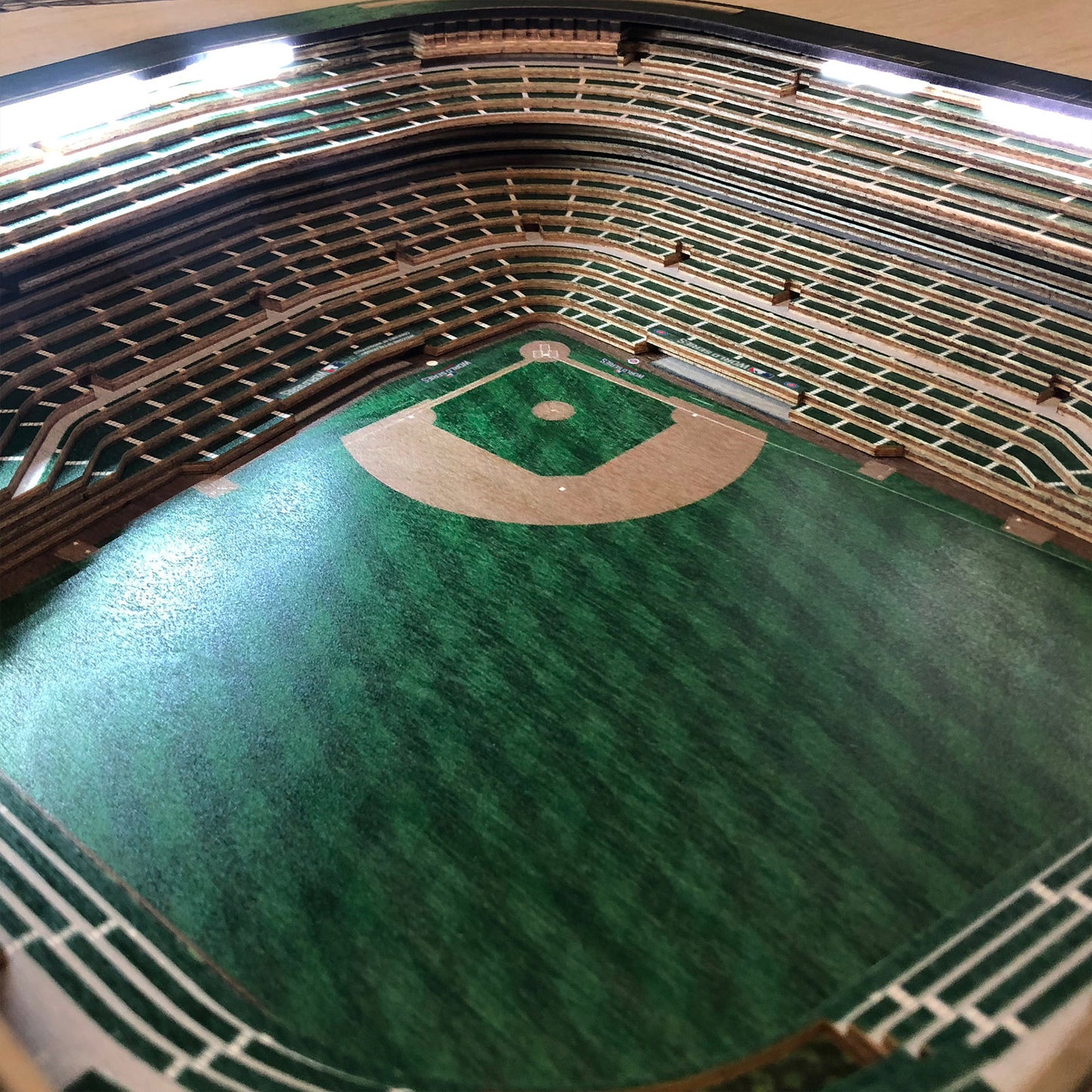 CHICAGO CUBS 25 LAYER 3D STADIUM LIGHTED END TABLE