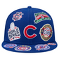 CHICAGO CUBS ALL OVER PATCH 9FIFTY SNAPBACK HAT - BLUE