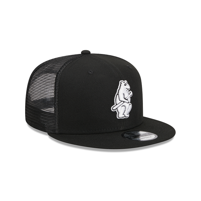 CHICAGO CUBS COOP EVERGREEN 9FIFTY SNAPBACK HAT -BLACK/WHITE