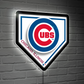 CHICAGO CUBS HOMEPLATE EDGELITE LED WALL DECOR