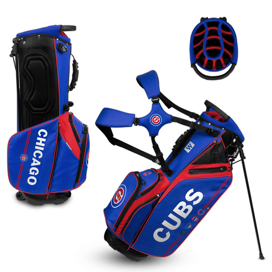 CHICAGO CUBS TEAM EFFORT CADDIE CARRY HYBRID GOLF BAG