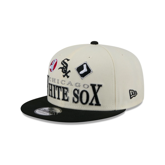 CHICAGO WHITE SOX ARCHIVE 9FIFTY SNAPBACK HAT - CHROME WHITE