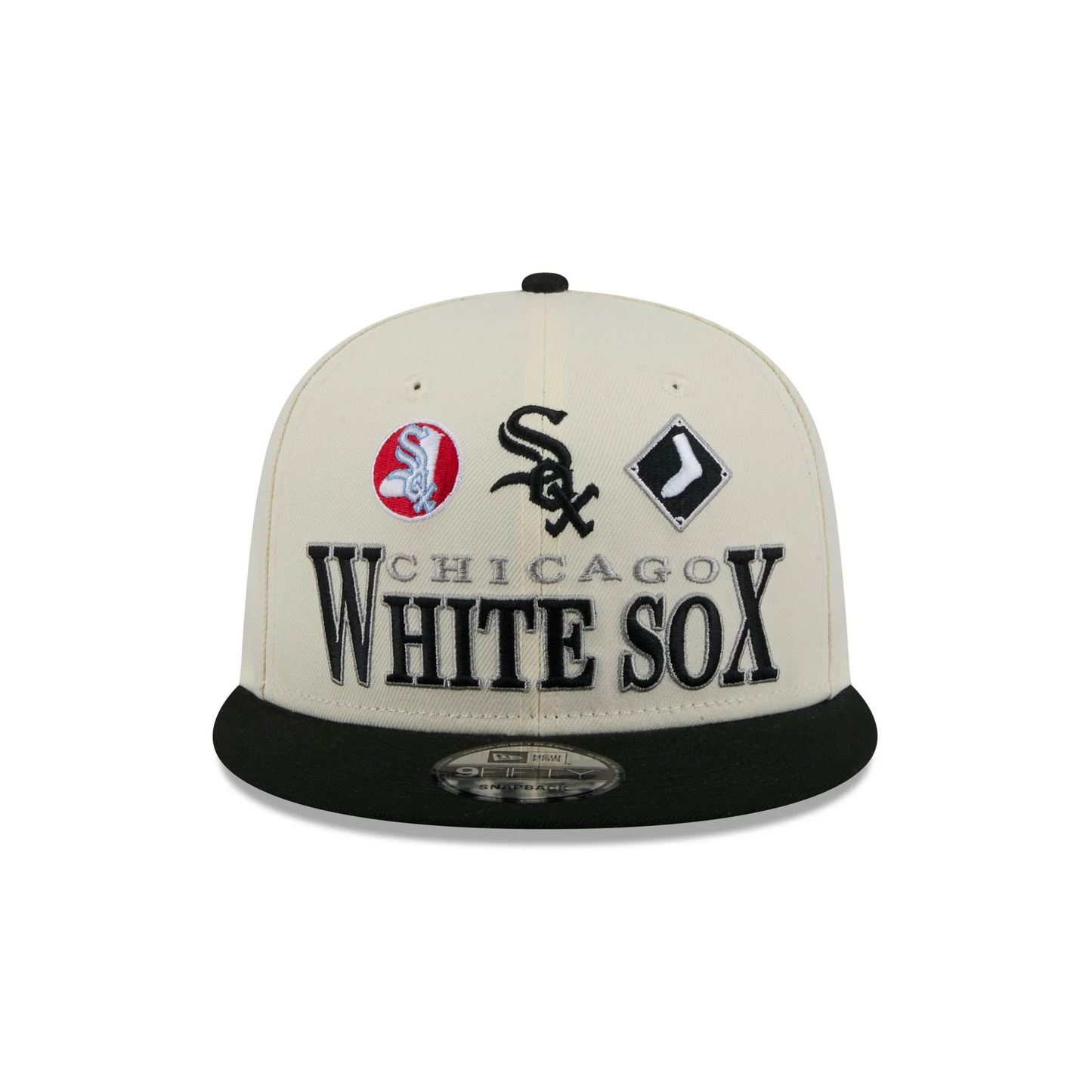 CHICAGO WHITE SOX ARCHIVE 9FIFTY SNAPBACK HAT - CHROME WHITE