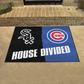 CHICAGO WHITE SOX / CHICAGO CUBS HOUSE DIVIDED 34" X 42.5" MAT