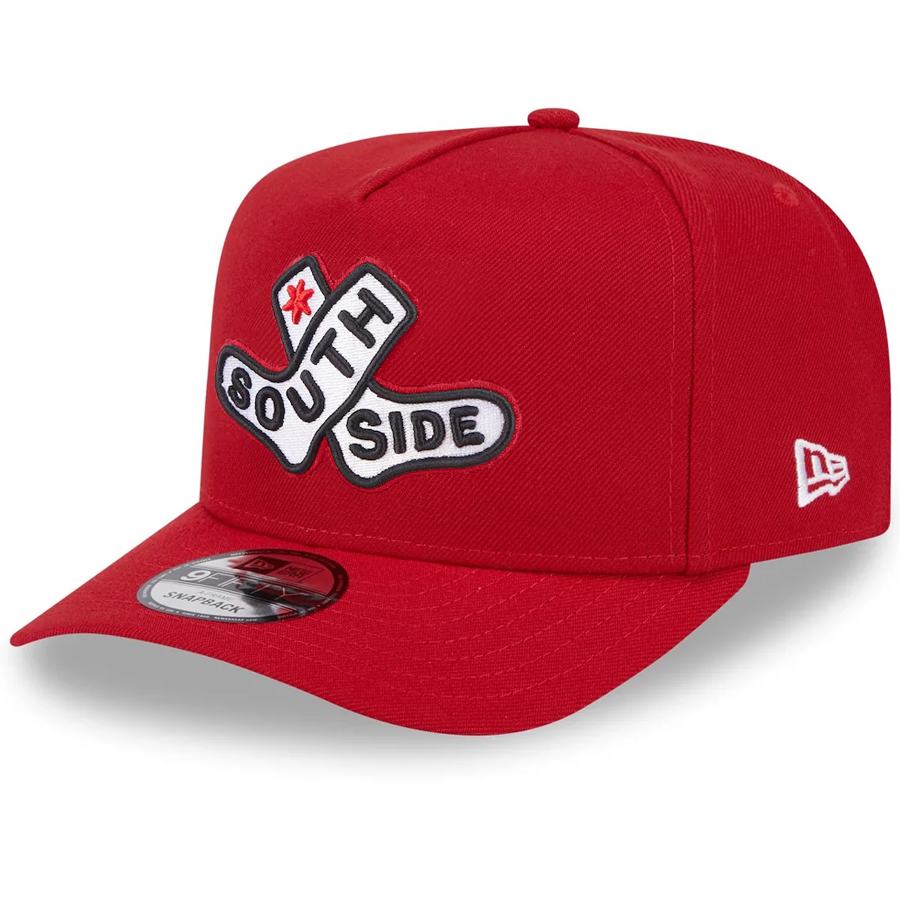 CHICAGO WHITE SOX 2025 MLB CITY CONNECT ALTERNATE A-FRAME 9FIFTY SNAPBACK HAT - RED