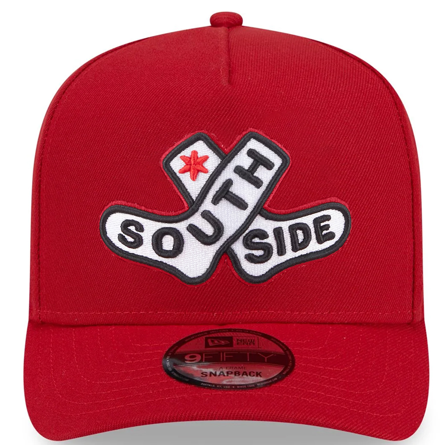 CHICAGO WHITE SOX 2025 MLB CITY CONNECT ALTERNATE A-FRAME 9FIFTY SNAPBACK HAT - RED