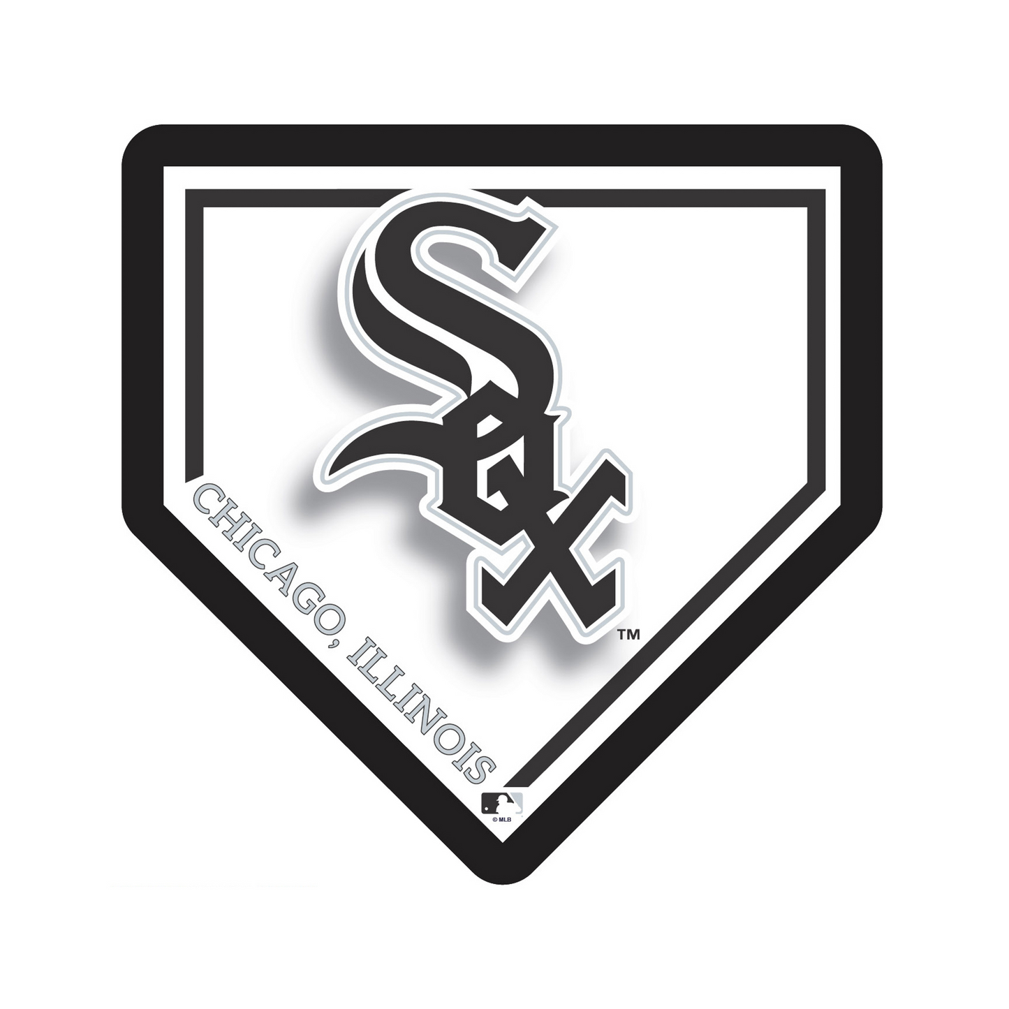 CHICAGO WHITE SOX HOMEPLATE EDGELITE LED WALL DECOR