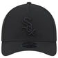CHICAGO WHITE SOX M-CROWN 9FORTY A-FRAME SNAPBACK HAT - BLACK/BLACK