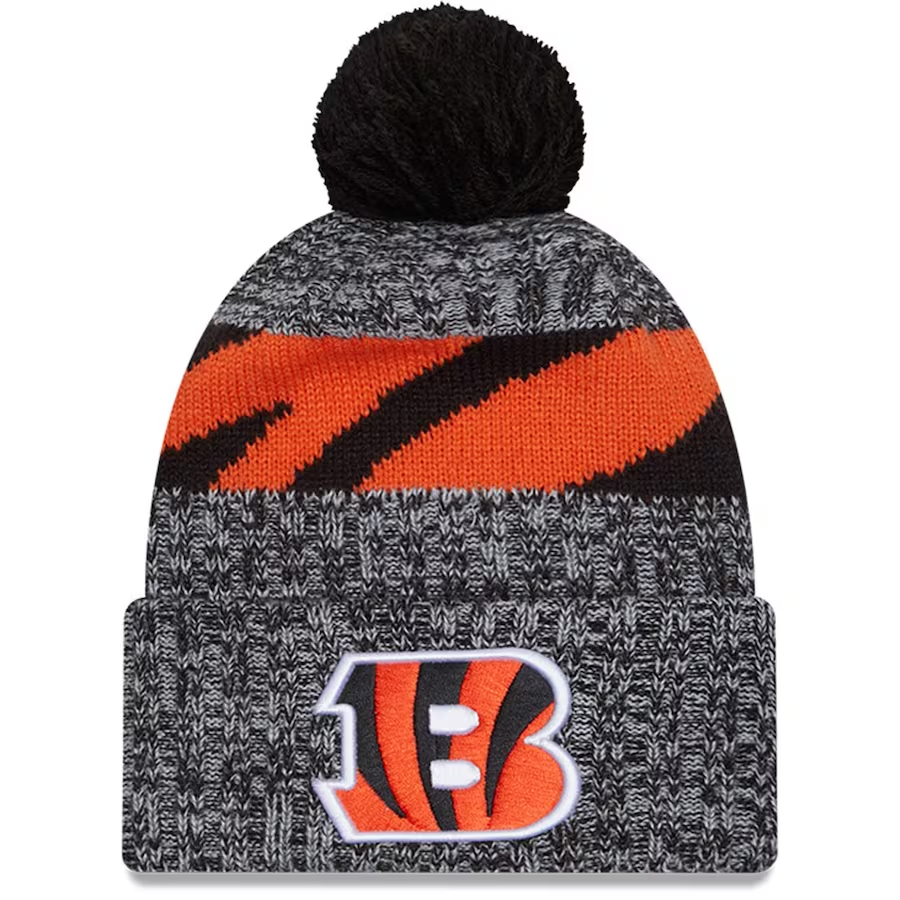 CINCINNATI BENGALS 2023 NFL SIDELINE CUFFED KNIT WITH POM