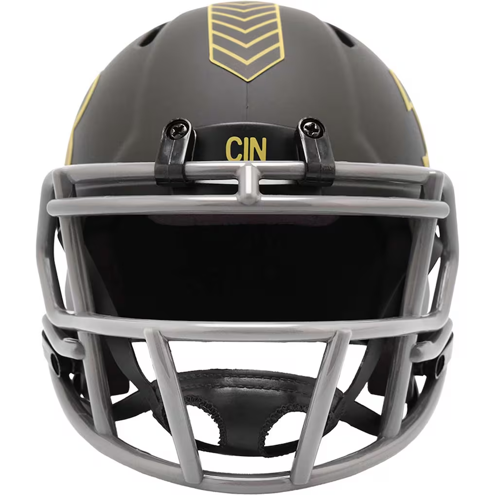 CINCINNATI BENGALS 2025 NFL SALUTE TO SERVICE RIDDELL SPEED MINI HELMET