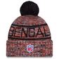 CINCINNATI BENGALS 2025 NFL SIDELINE COLD WEATHER CUFFED KNIT WITH POM - ORANGE