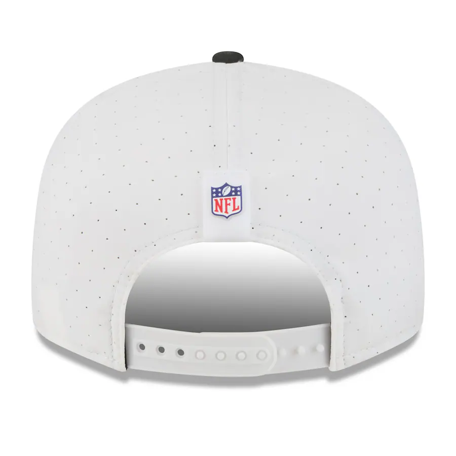 CINCINNATI BENGALS 2025 NFL TRAINING CAMP 9FIFTY SPLIT PANEL SNAPBACK HAT - WHITE