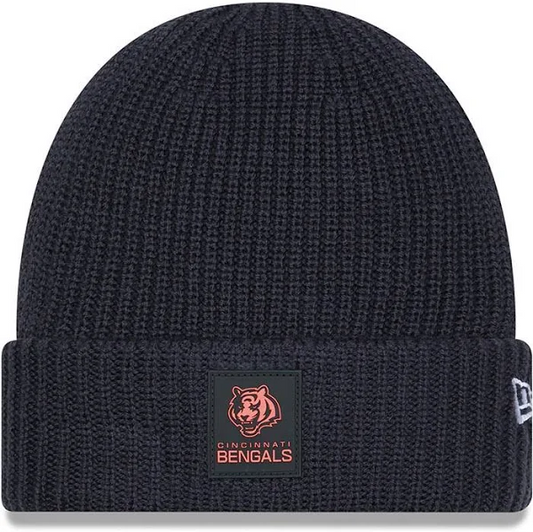 CINCINNATI BENGALS 2025 SIDELINE COLD WEATHER CUFFED KNIT - CHARCOAL
