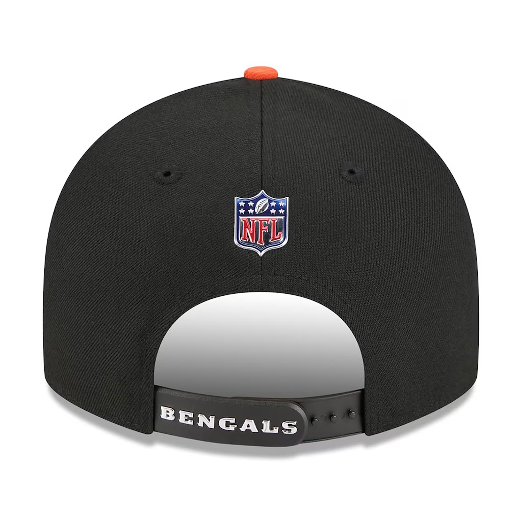 CINCINNATI BENGALS 2026 NFL DRAFT 9FIFTY SNAPBACK HAT - BLACK/ORANGE