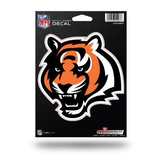 CINCINNATI BENGALS 5" X 7" VINYL DIE-CUT DECAL