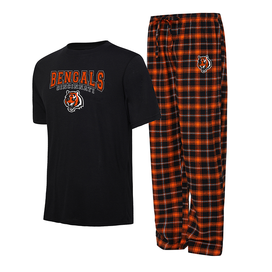 CINCINNATI BENGALS MEN'S ARTIC T-SHIRT & FLANNEL PANT SET