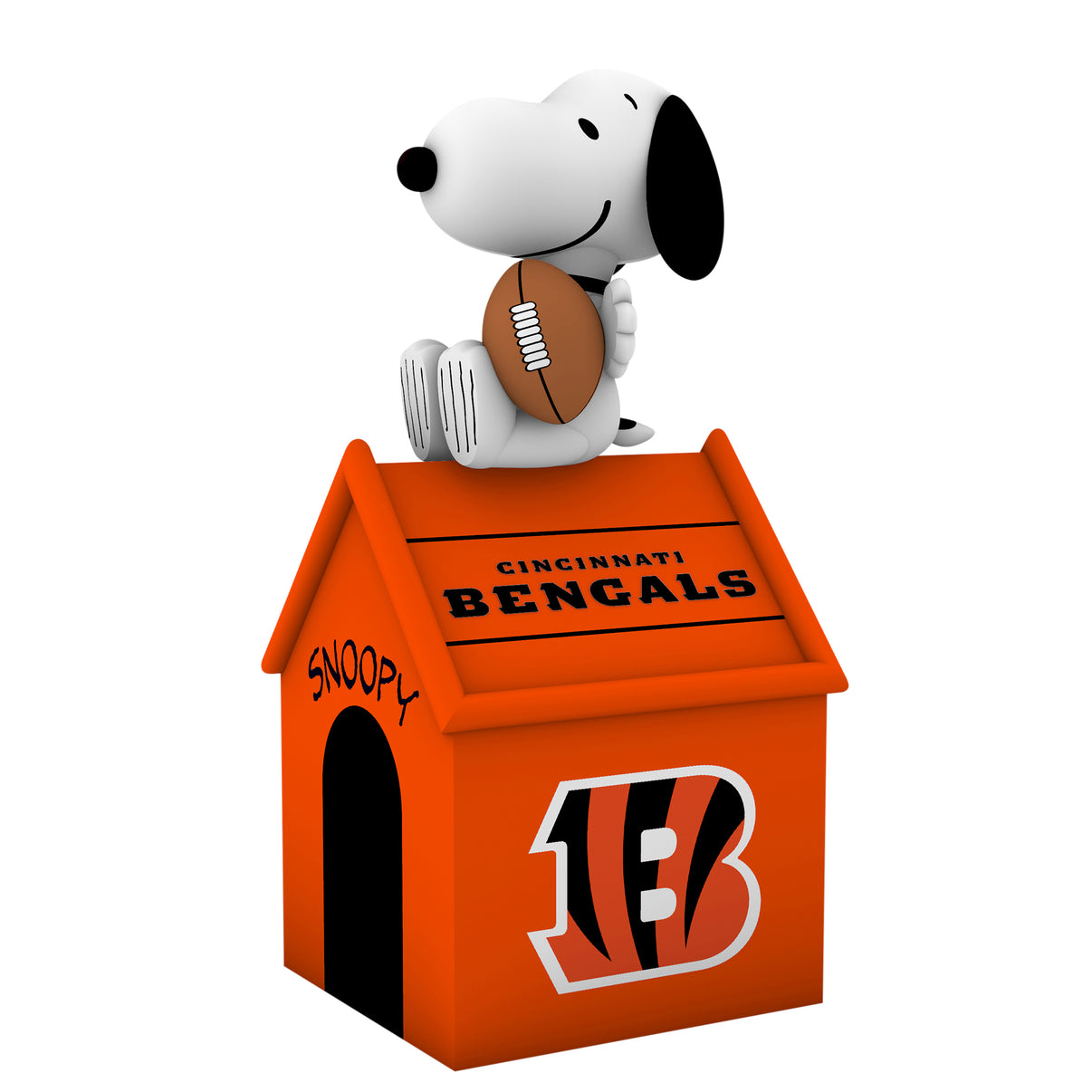 CINCINNATI BENGALS NFL INFLATABLE PEANUTS 5' SNOOPY DOG HOUSE JR'S SPORTS