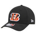 CINCINNATI BENGALS TEAM COLLECTION 9FORTY M-CROWN SNAPBACK ADJUSTABLE HAT - BLACK