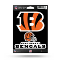 CINCINNATI BENGALS TRIPLE PLAY DECAL SET