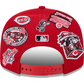 CINCINNATI REDS ALL OVER PATCH 9FIFTY SNAPBACK HAT - RED