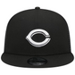 CINCINNATI REDS EVERGREEN TRUCKER 9FIFTY SNAPBACK HAT - BLACK/WHITE