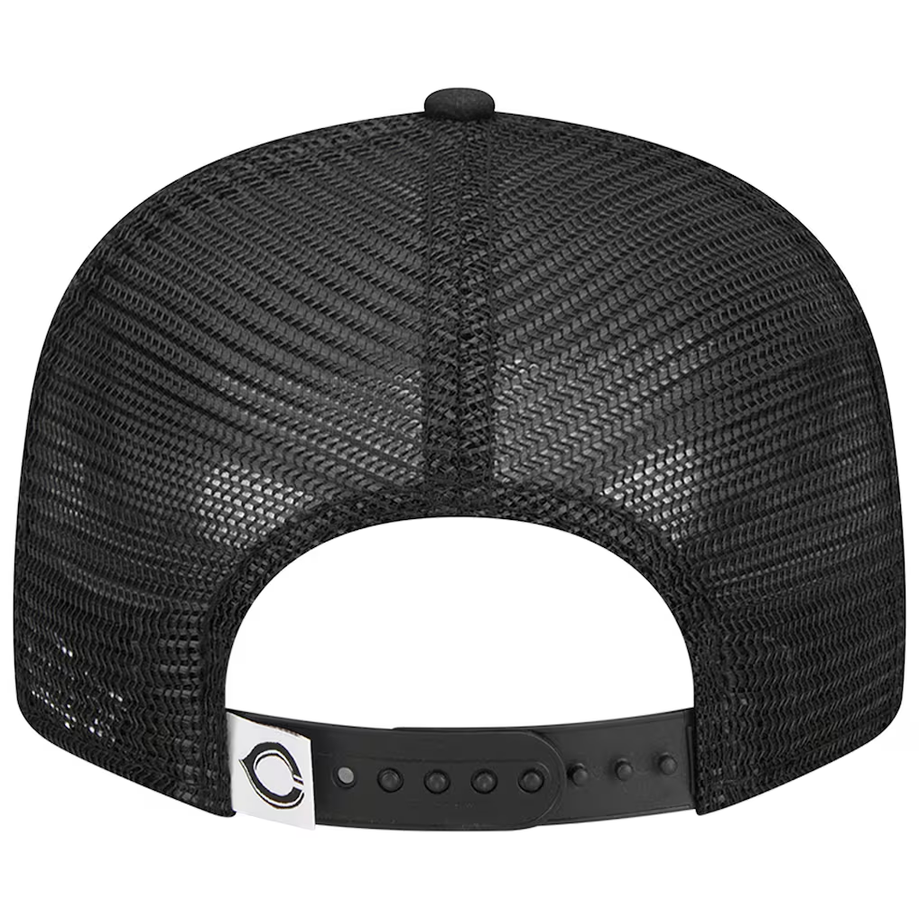 CINCINNATI REDS EVERGREEN TRUCKER 9FIFTY SNAPBACK HAT - BLACK/WHITE