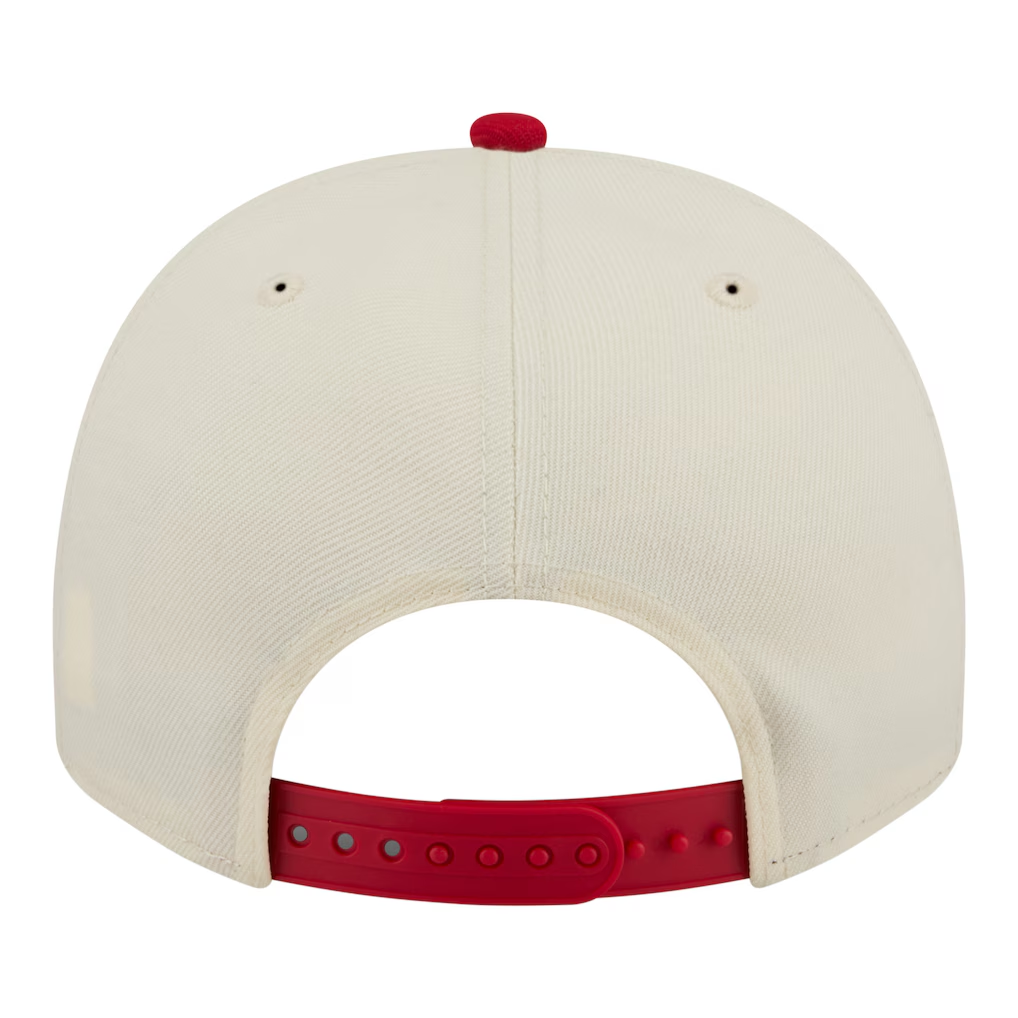 CINCINNATI REDS NEW ERA TRI-HIT 9FIFTY A-FRAME SNAPBACK HAT - CHROME WHITE/RED
